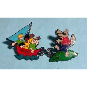 PA-OM , Odyssey of The Mind ,  2 piece Sailboat & OMER Pin